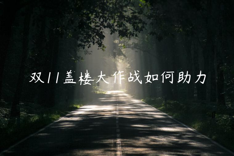 雙11蓋樓大作戰(zhàn)如何助力